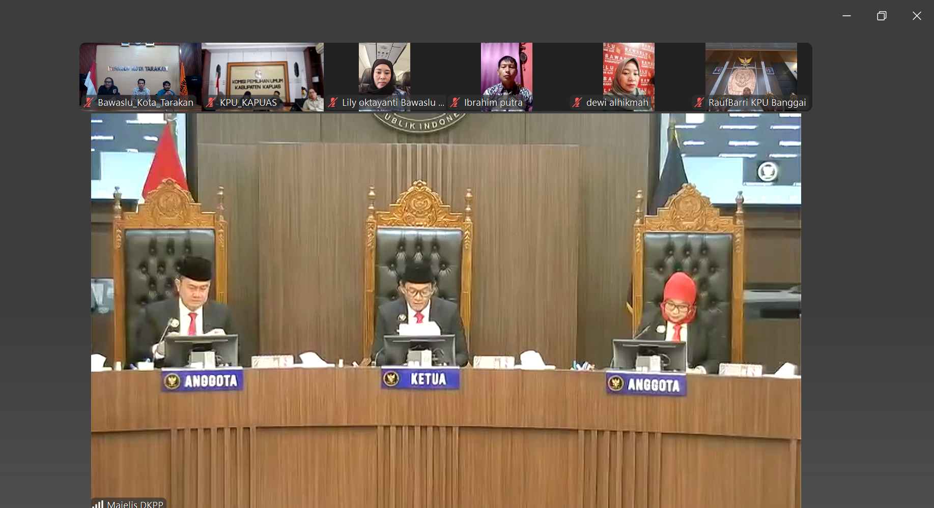 sidang pembacaan putusan