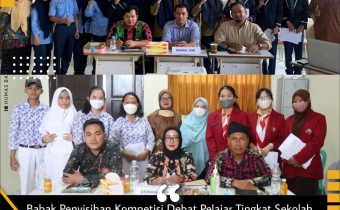 16 Sekolah turut berpartisipasi dalam Kompetisi Debat Pelajar