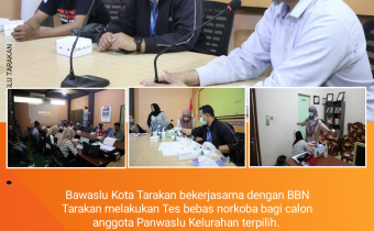 Bawaslu Tarakan Gelar Tes Narkoba Bagi Calon Panwaslu Kelurahan